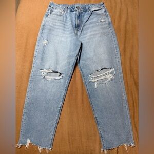 American Eagle Outfitters Light Blue Straight Leg Jeans